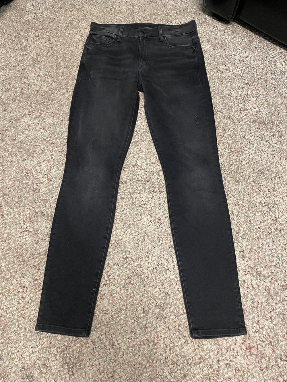 Mother high waisted looker jeans in wait until dark - like new